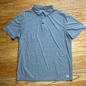 Vuori Polo Heather Gray Men’s Medium